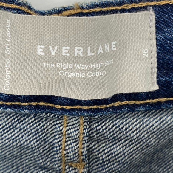 Everlane Rigid Way High Organic Cotton Jean Shorts size 26 - Picture 12 of 15